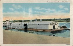 Municipal Docks Greenville, MS Postcard Postcard Postcard