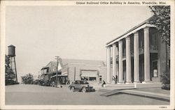 Oldest Railroad Office Building in America Woodville, MS Postcard Postcard Postcard