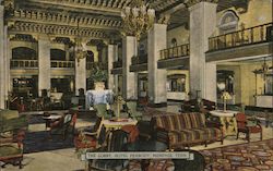 Lobby, Hotel Peabody Postcard