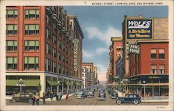 Walnut Street Looking East Postcard