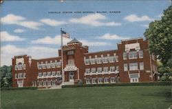 LIncoln Junior High School Salina, KS Postcard Postcard Postcard