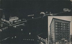 Atlantic Avenue at Night Postcard