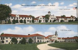 The Kansas Masonic Home Postcard