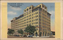 Sanger Hotel Dallas, TX Postcard Postcard Postcard