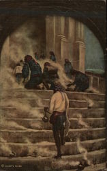 Indians worshipping on the steps of St. Thomas Church Postcard