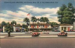 Travelers Motel Postcard