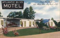 Atlantic Blvd Motel Postcard