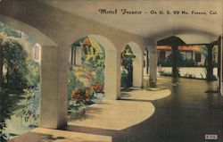 Motel Fresno Postcard