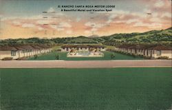 El Rancho Santa Rosa Motor Lodge, A Beautiful Motel and Vacation Spot Postcard