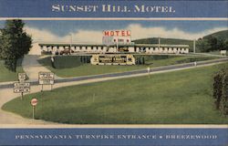 Sunset Hill Motel Postcard