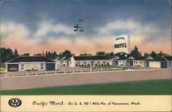 Pacific Motel Vancouver, WA Postcard Postcard Postcard