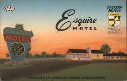 Esquire Motel Seekonk, MA Postcard Postcard Postcard