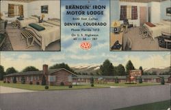 Brandin' Iron Motor Lodge Denver, CO Postcard Postcard Postcard