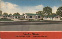Tucker Motel Minneola, KS Postcard Postcard Postcard