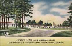 Harper's Motel Postcard