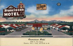 Franciscan Motel Phoenix, AZ Postcard Postcard Postcard