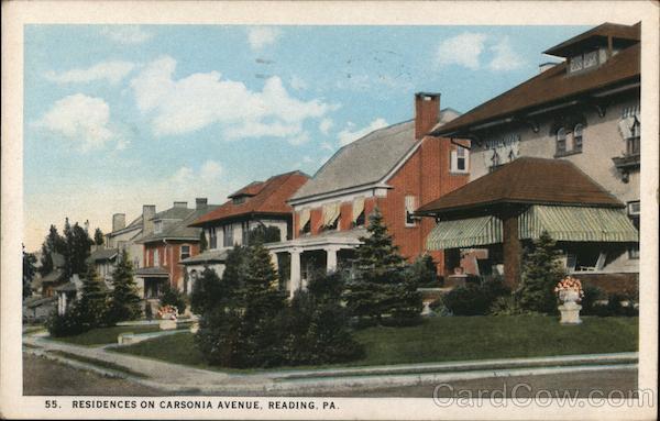 Residences on Carsonia Avenue Reading Pennsylvania