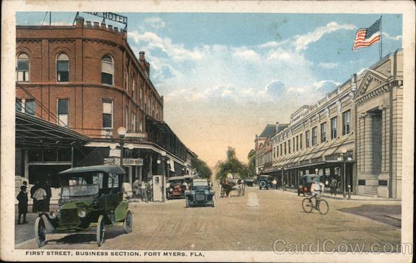 First Street, Business Section Fort Myers Florida