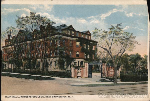 Main Hall, Rutgers College New Brunswick New Jersey
