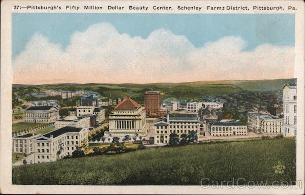 Pittsburgh's Fifty Million Dollar Beauty Center, Schenley Farms District Pennsylvania