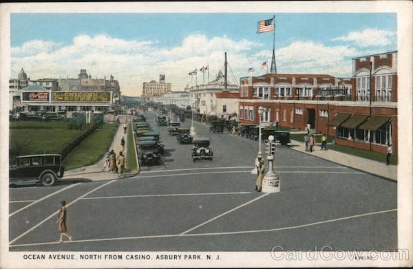 Ocean Avenue, North from Casino Asbury Park New Jersey