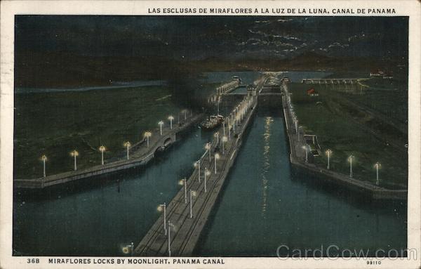 Miraflores Locks by Moonlight Panama Canal