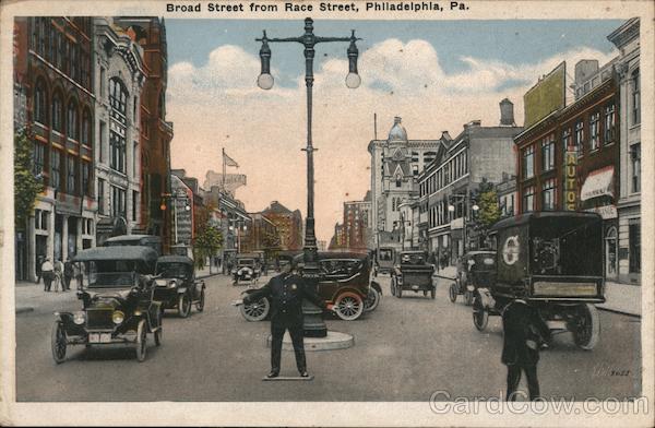 Broad Street from Race Street Philadelphia Pennsylvania