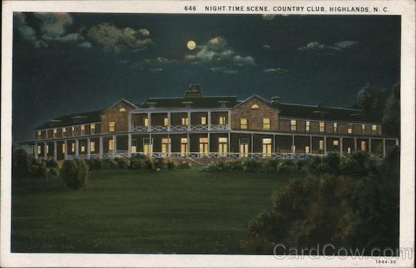 Night-Time Scene, Country Club Highlands North Carolina