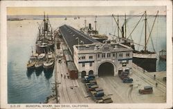 Municipal Wharf Postcard