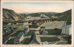 Park Headquarters, Mammoth, Yellowstone Park Postcard