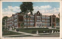 New High School Binghamton, NY Postcard Postcard Postcard