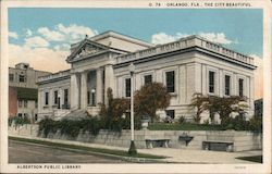 Albertson Public Library, The City Beautiful Postcard