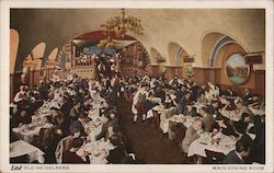 Old Heidelberg Main Dining Room Chicago, IL Postcard Postcard Postcard