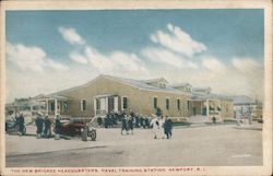 The New Brigade Headquarters, Naval Training Station Postcard