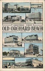 Greetings From Old Orchard Beach Maine Postcard Postcard Postcard
