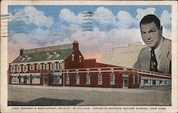 Jack Dempsey's Restaurant, 50th St. At 8th Ave. Opposite Madison Square Garden Postcard