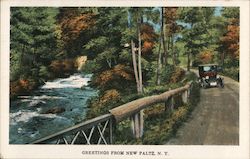 Greetings from New Paltz, N.Y. Postcard