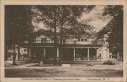 Methodist Headquarters, Chautauqua Institution Postcard