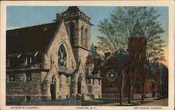 Episcopal Church, Methodist Church Postcard