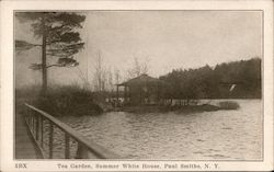 Tea Garden, Summer White House Paul Smiths, NY Postcard Postcard Postcard