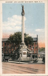 Soldiers' and Sailors' Monument Postcard