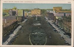 Public Square Looking West Watertown, NY Postcard Postcard Postcard