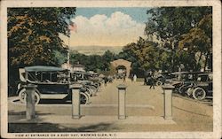 View at Entrance on a Busy Day Postcard