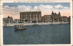 Wesley Lake and Hotel La Pierre Postcard