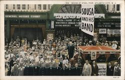 Sousa at Steel Pier Postcard