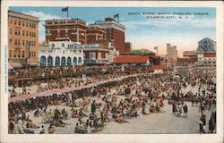 Beach Scene, South Carolina Avenue Postcard