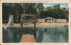 Sherman Park Bathing Beach Postcard