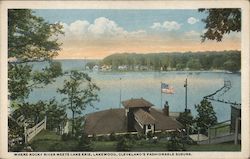 Where Rocky River Meets Lake Erie Lakewood, OH Postcard Postcard Postcard