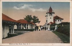 Walk at Rye Park New York Postcard Postcard Postcard