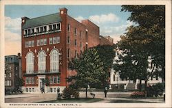 Washington Street and Y.W.C.A. Postcard